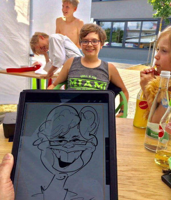 ipad karikaturist