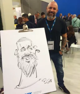 Karikaturen-malen-an-der-Messe-Frankfurt.