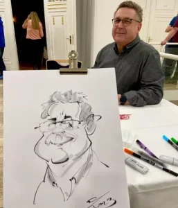 Karikaturen malen auf dem Event