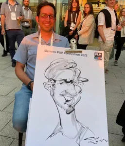 Karikaturen-mit-dem-Schnellzeichner-in-Lufthansa-Seeheim.