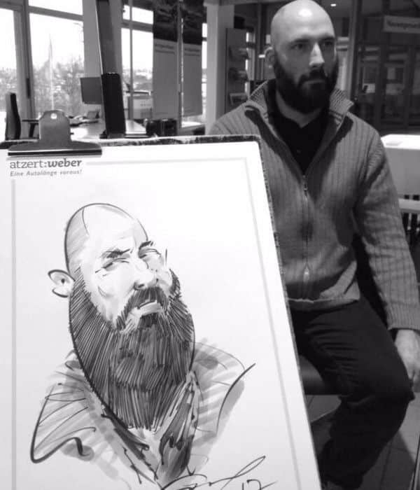 Schnellzeichner-Karikaturist in Fulda.