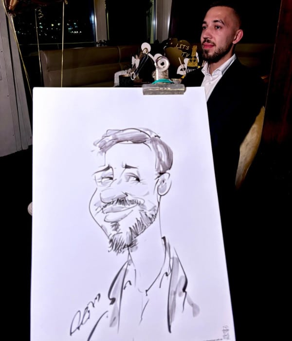 Schnellzeichner-Karikaturist in Hamburg