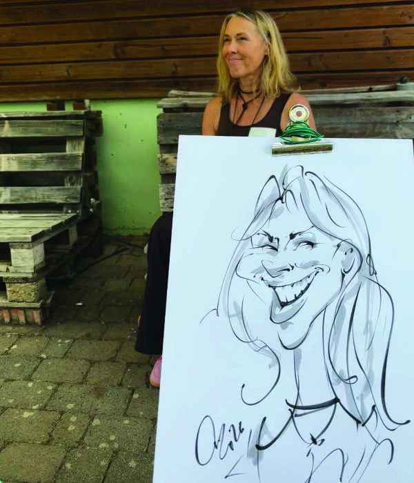 Karikaturist in Stuttgart. Schnellzeichner in Baden Württemberg
