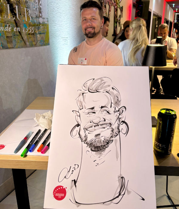 Karikaturist Frankfurt. Schnellzeichner in Frankfurt